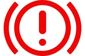 Brake warning light symbol